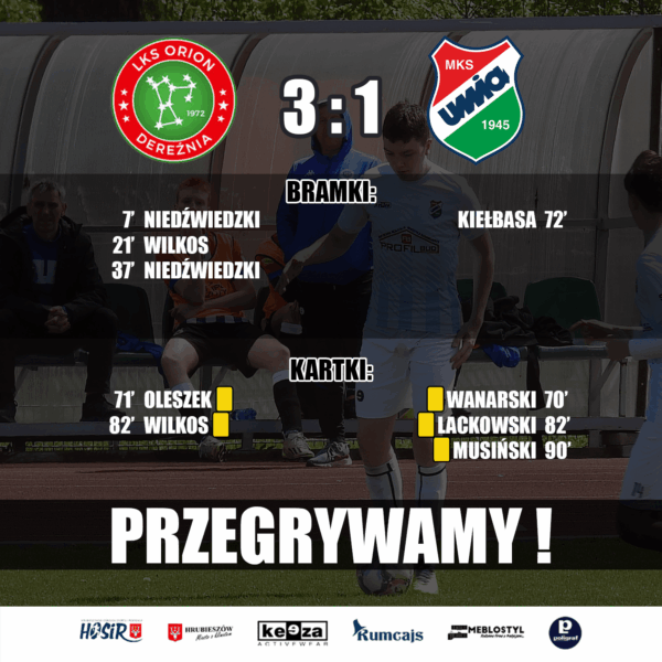 Porażka z Orionem. O wyniku zadecydowała pierwsza połowa.