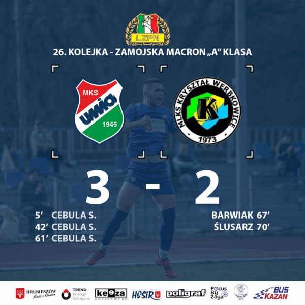 Cebula show w derbach. Unia Hrubieszów pokonała Kryształ Werbkowice!
