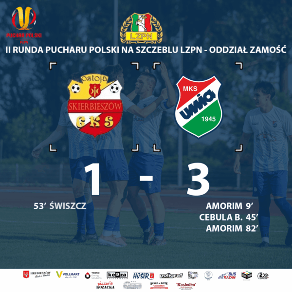 Unia Hrubieszów z awansem do III rundy Pucharu Polski LZPN – Oddział Zamość!