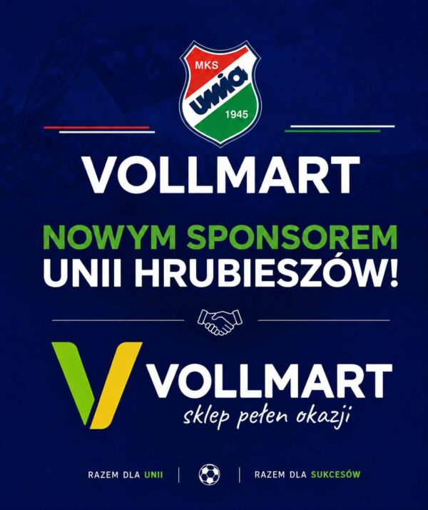 Vollmart dołącza do grona sponsorów Unii Hrubieszów!