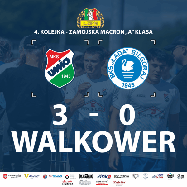 Unia Hrubieszów z trzema punktami. Łada II Biłgoraj nie stawiła się na meczu.